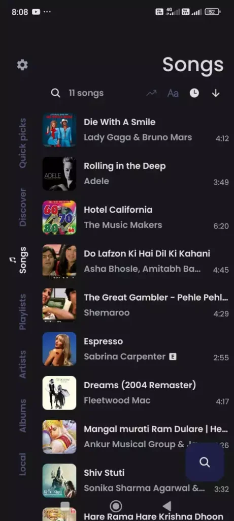 Vitune app screenshot