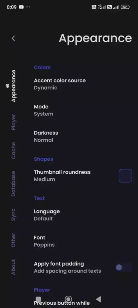 Vitune app screenshot
