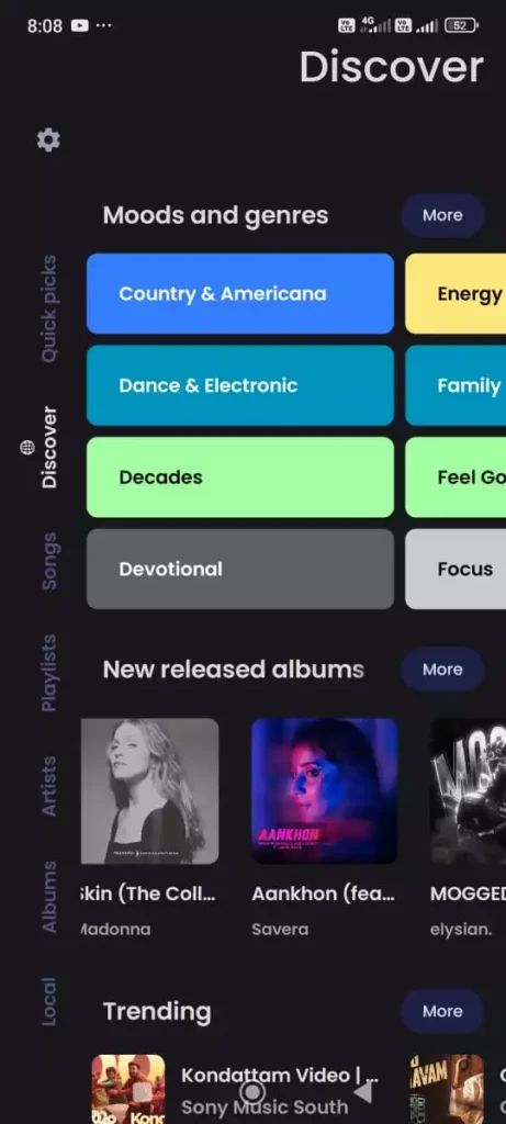 Vitune app screenshot
